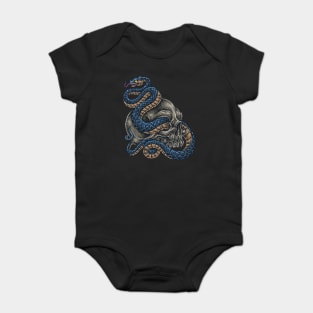 Mamba Snake On Sugar Skull Baby Bodysuit